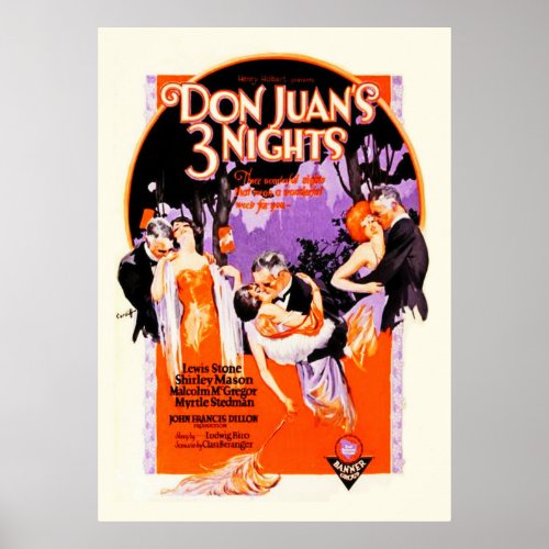 Vintage Silent Film Poster