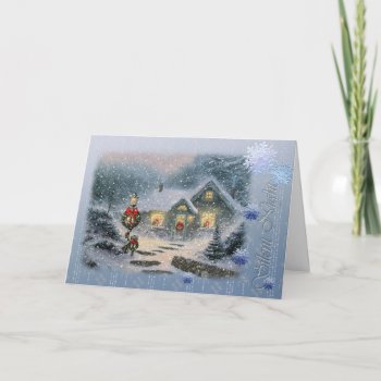Vintage Silent Night Card by Fiery_Fire at Zazzle