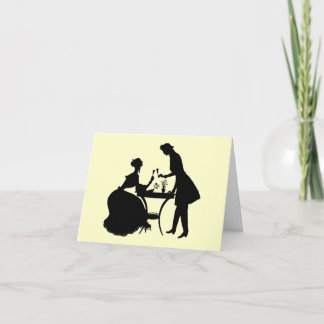 Vintage Silhouette Card