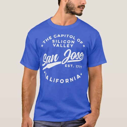 Vintage Silicon Valley San Jose California Retro U T_Shirt