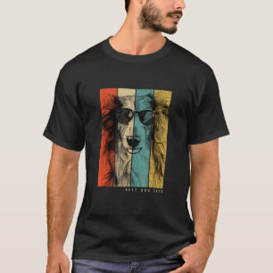 Vintage Silken Windhound Dog Mom Dad Kids Men Wome T-Shirt