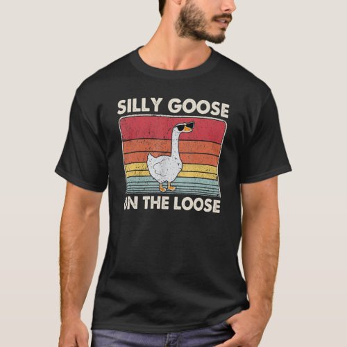Vintage Silly Goose On The Loose  Saying 1 T_Shirt
