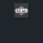 Vintage Silver Art Deco READ Typography - Retro Lu Canvas Print<br><div class="desc">A sophisticated Art Deco inspired design featuring the word "READ" in a metallic silver finish. This elegant graphic combines 1920s Gatsby-style aesthetics with a love for literature,  making it a perfect choice for classic library decor or stylish bookish apparel.</div>