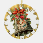 Vintage Silver Bells Ceramic Christmas Ornament at Zazzle