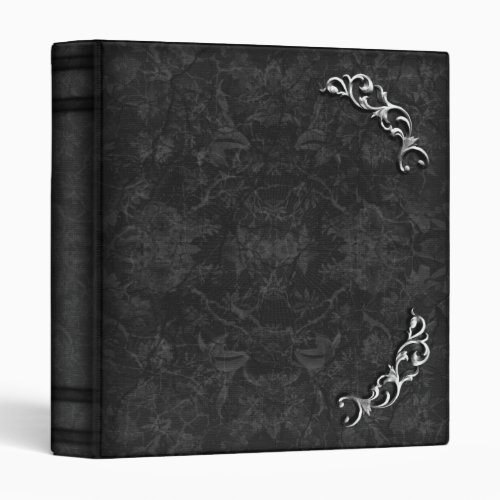 Vintage Silver Bracket Elegant Gothic Binder