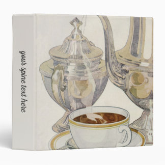Vintage Silver Coffee Service 3 Ring Binder