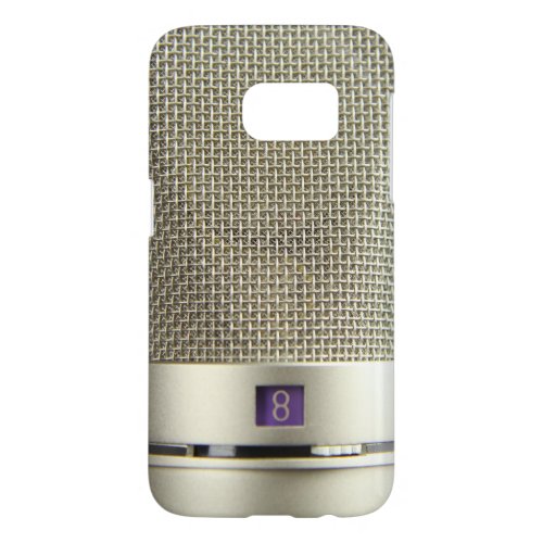 Vintage Silver Microphone Audiophile Samsung Galaxy S7 Case