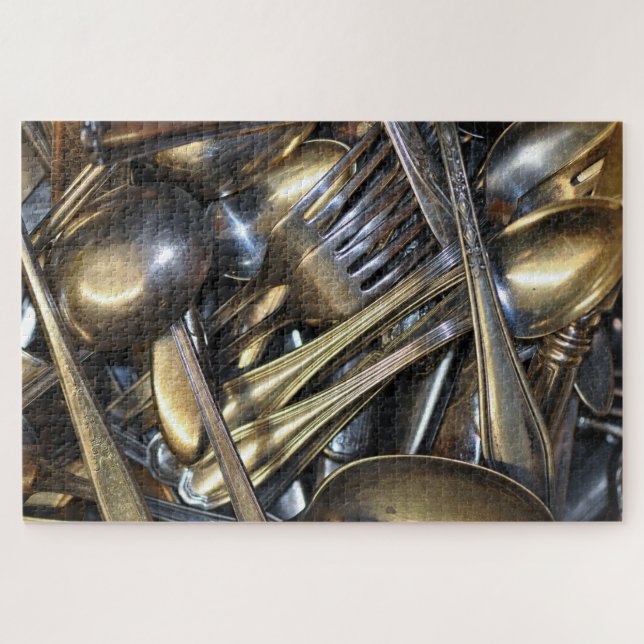 vintage silverware puzzle (Horizontal)