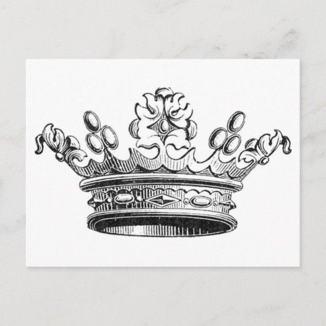 Vintage Simple Crown...postcard Postcard (Front)