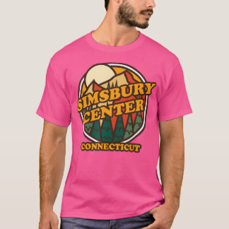 Vintage Simsbury Center Connecticut Mountain Hikin T-Shirt