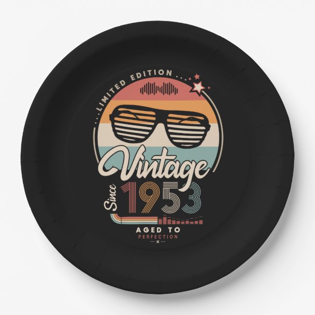 Vintage since 1953 paper plates (Front)
