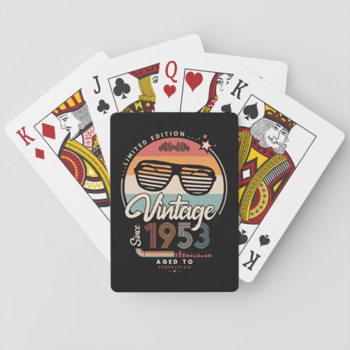 Vintage since 1953 playing cards