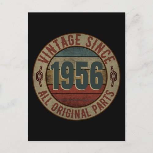 VINTAGE SINCE 1956 ALL ORIGINAL PARTS POSTCARD