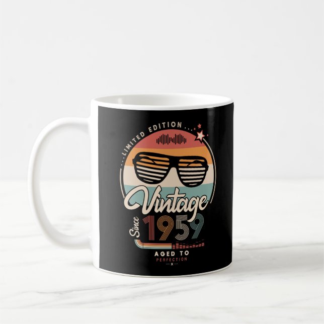 Vintage since 1959 coffee mug (Left)