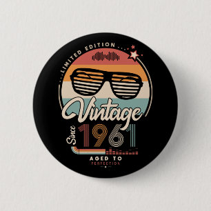 Vintage since 1961 button
