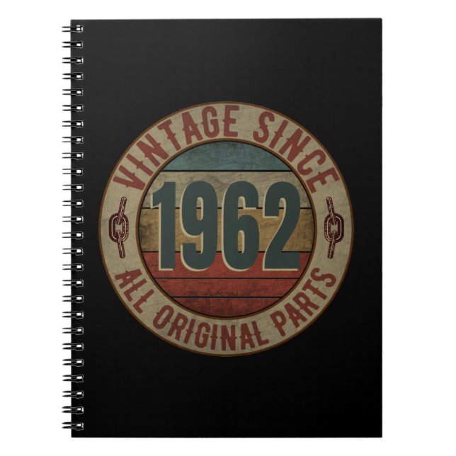 VINTAGE SINCE 1962 ALL ORIGINAL PARTS NOTEBOOK (Front)
