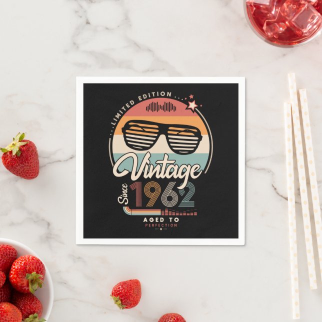 Vintage since 1962 napkins (Insitu)