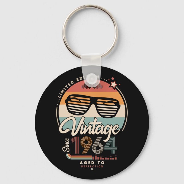 Vintage since 1964 keychain (Front)