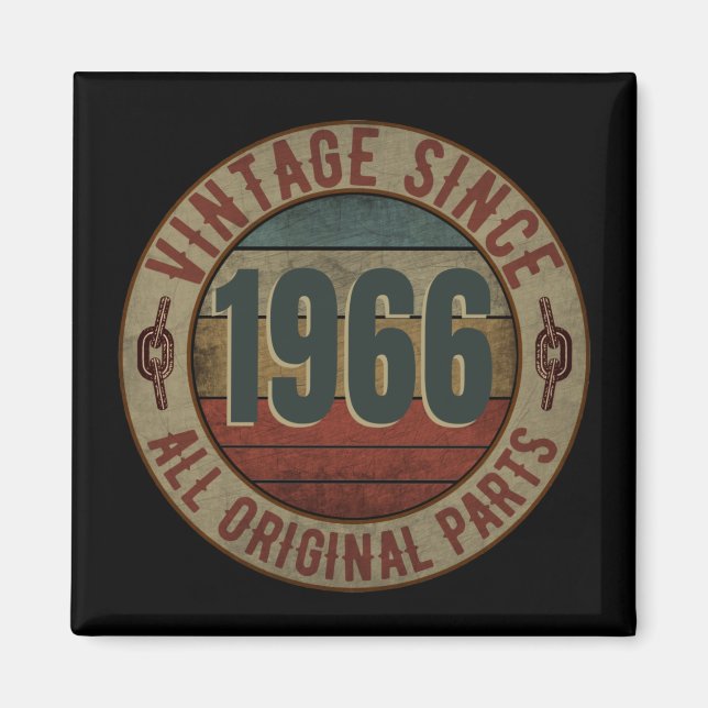 VINTAGE SINCE 1966 ALL ORIGINAL PARTS MAGNET (Front)