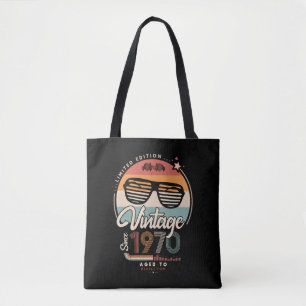 Vintage since 1970 tote bag