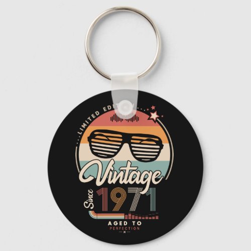 Vintage since 1971 keychain