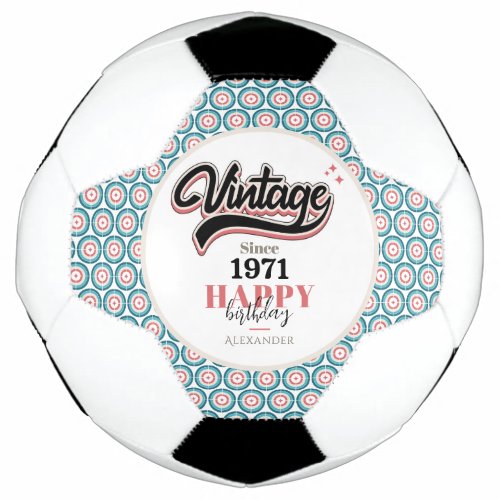 Vintage since _ 1971 soccer ball