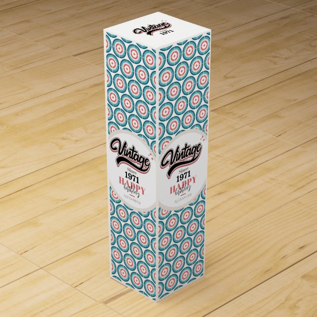 Vintage since - 1971 wine box (Front)