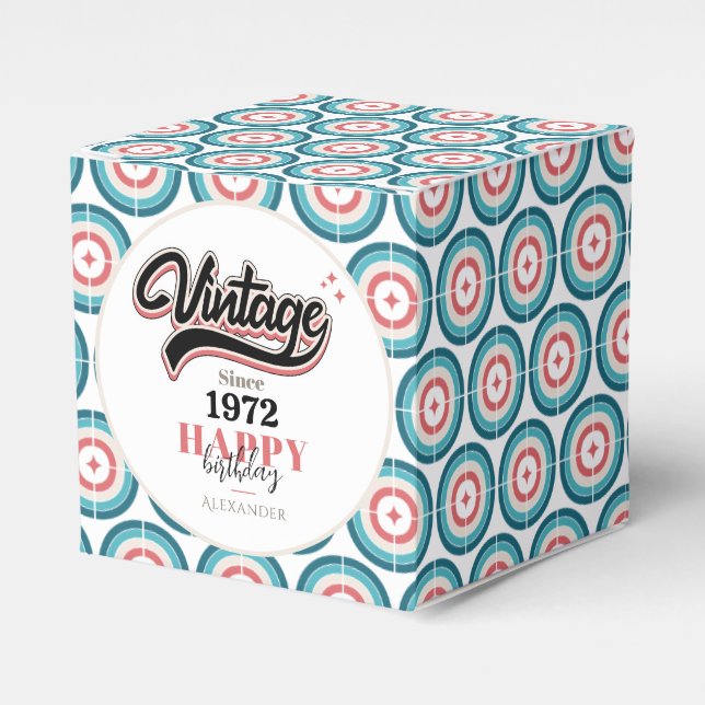 Vintage since - 1972 favor boxes (Front Side)