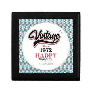 Vintage since - 1972 gift box