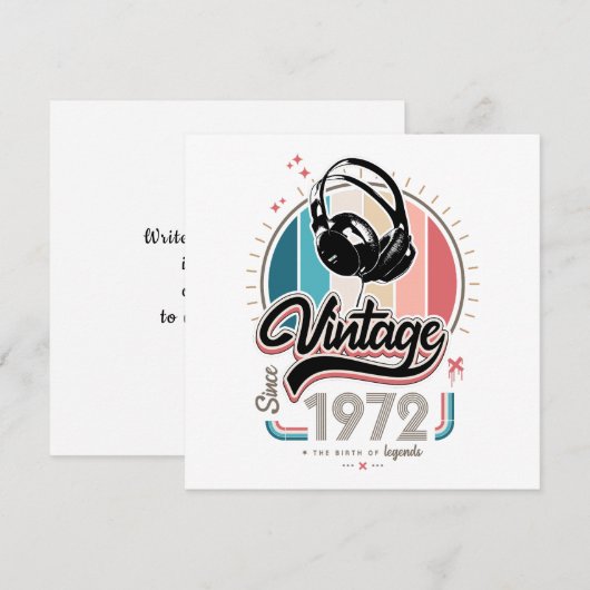 Vintage since 1972 headphones (Front/Back)