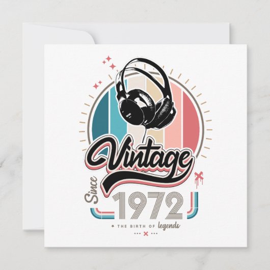 Vintage since 1972 headphones (Front)