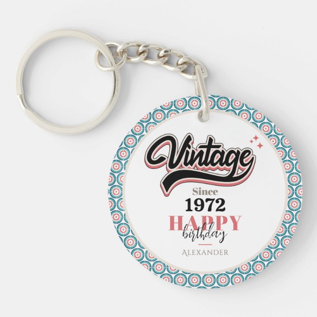 Vintage since - 1972 keychain (Front)