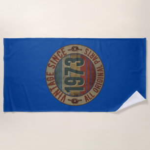 VINTAGE SINCE 1973 ALL ORIGINAL PARTS BEACH TOWEL