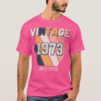 Vintage Since 1973 Birthday Bday Retro T-Shirt