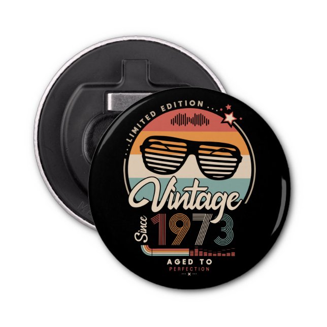 Vintage since 1973 bottle opener (Front)