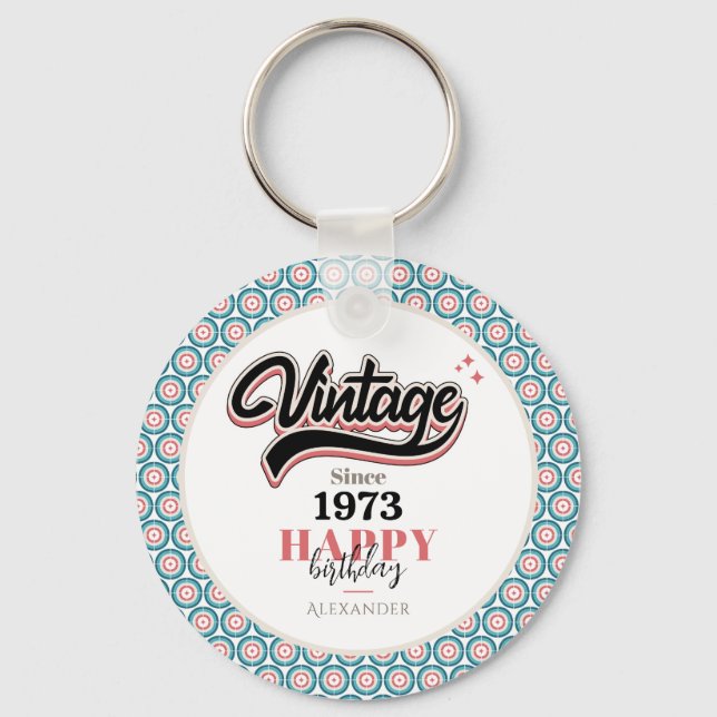 Vintage since - 1973 keychain (Front)