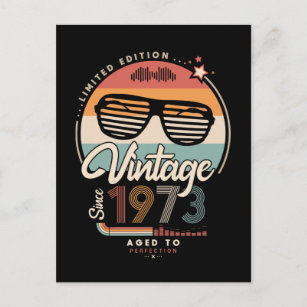 Vintage since 1973 postcard