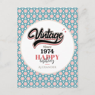 Vintage since - 1974 holiday postcard