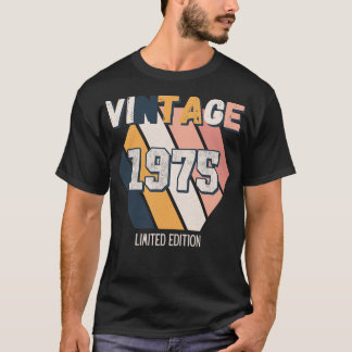 Vintage Since 1975 Birthday Retro Fun T-Shirt