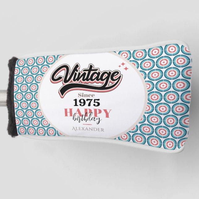 Vintage since - 1975 golf head cover (Front)