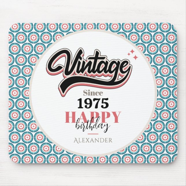 Vintage since - 1975 mouse pad (Front)