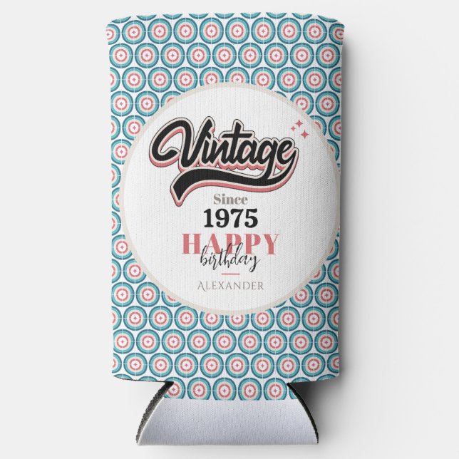 Vintage since - 1975 seltzer can cooler (Front)