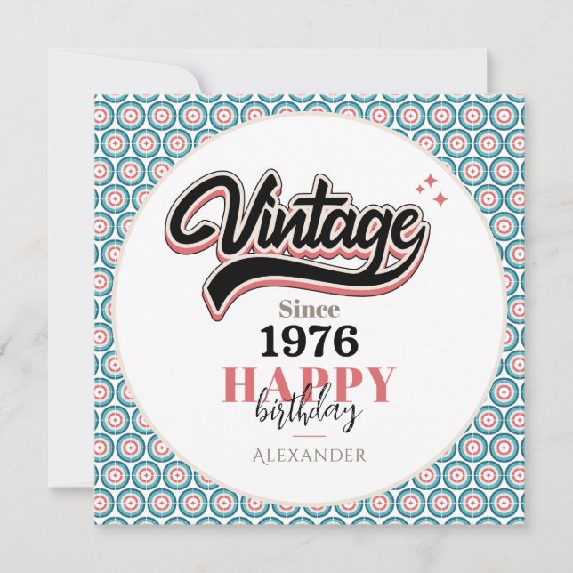 Vintage since - 1976 (Front)