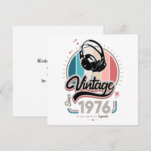 Vintage since 1976 headphones (Front/Back)