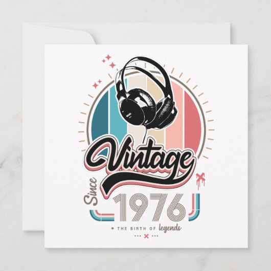 Vintage since 1976 headphones (Front)