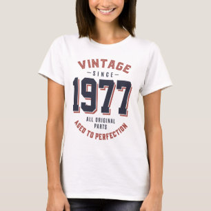 Vintage Since 1977 Birthday Gift T-Shirt