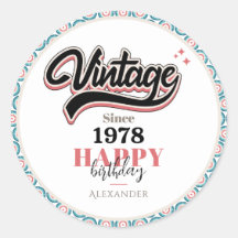 Vintage since - 1978