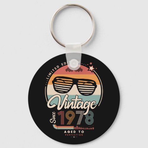 Vintage since 1978 keychain