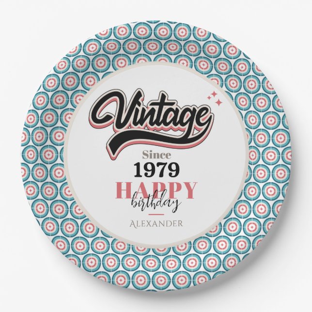 Vintage since - 1979 paper plates (Front)