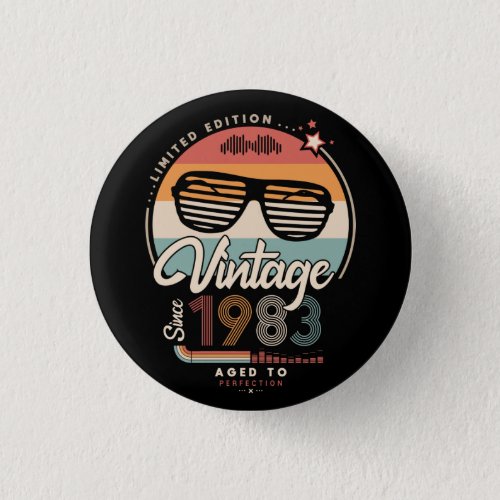 Vintage since 1983 button